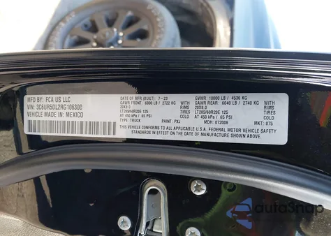 2024 Ram 2500 Big Horn 4X4 6'4 Box z USA, uszkodzony, nr VIN 3C6UR5DL2RG106300